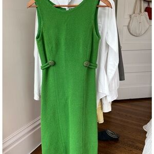 Vintage Kelly Green Sleeveless Dress